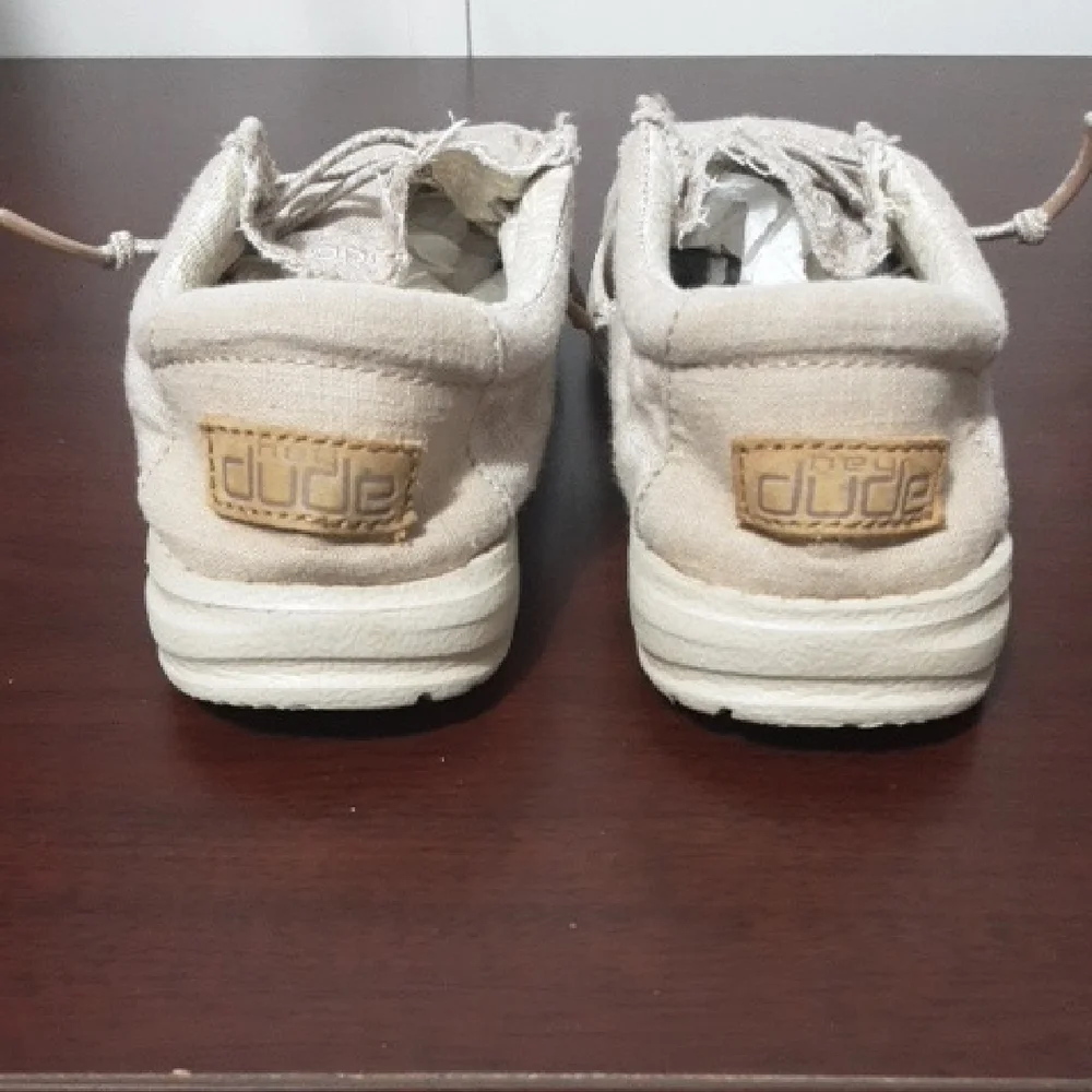 DUDE WALLY Youth Kids 12 Tan Casual‎ Shoes